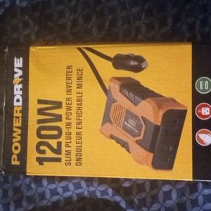 ,🔌POWER DRIVE 120W SLIM PLUG IN POWER INVERTER🔌 BRAND NEW IN 🎁 BOX